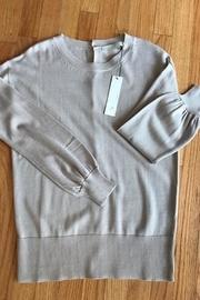  Pointelle Crew Sweater