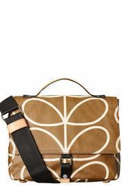  Linear Satchel Camel