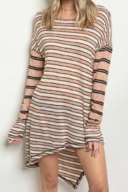  Orange Stripe Top