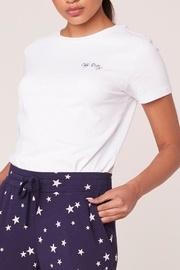  Off-duty-cutie Embroidered Tee