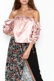  Off Shoulder Satin Top