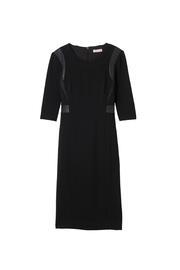  Ponte Leather Dress