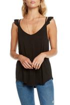  Ruffle Strap Double V Cami