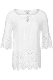  Embroidered Blouse With Tie