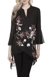 Embroidered Chiffon Tunic