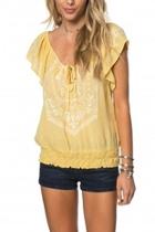  Sunshine Embroidered Blouse