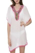  Pink Pompom Caftan