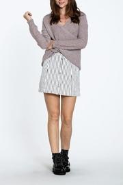  Overlap Front Sweater