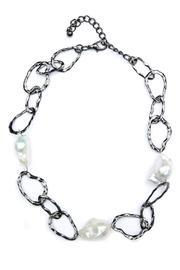  Baroque-pearl Link Necklace