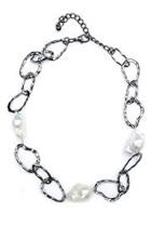  Baroque-pearl Link Necklace