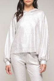  Foiled Suede Hoodie