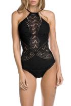  Lace Inset One Piece