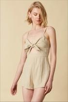  Jute Self-tie Romper