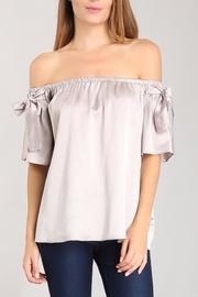  Satin Bow Top