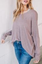  Beige In-line Sweater