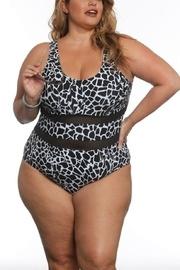  Mesh Panel Swimsuit