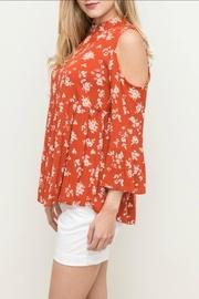 Rust Floral Top