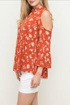  Rust Floral Top