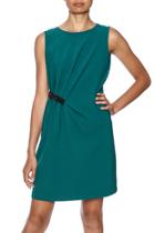  Emerald Belted Dress