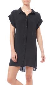  Black Button Dress