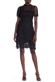  Black Fishnet Lace Dress