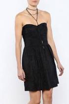  Strapless Charcoal Dress