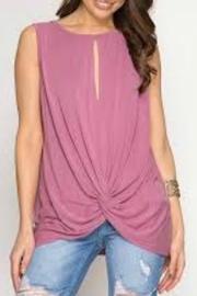  Sleeveless Front-twist Top