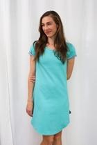  Aqua T-shirt Dress
