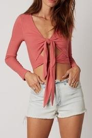 Double Tie-front Top