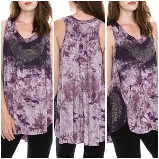  Tunic Violet Tank Top
