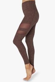  Stripped-mesh High-waisted Leggings