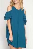  Ginny Teal Dress