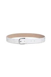  White Embroidered Belt
