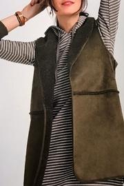  Striped Hood Dress