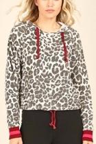  Leopard Hoodie Sweatshirt