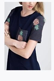  Navy Pineapple Top