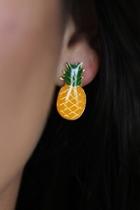  Pinepple Resin Earrings
