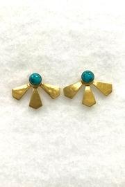  Brass Turquoise Earrings