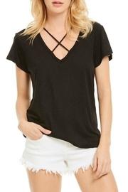  Black Crisscross Top