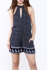  Navy Dainty Floral Romper