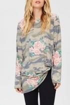  Floral Army Top