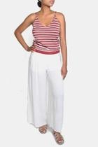  White Wide Leg Trousers