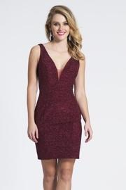  Burgundy Glitter Dress