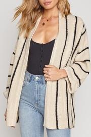  Black Stripped Cardigan