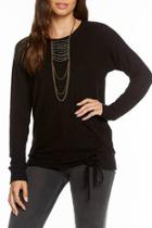  Love Knit Lace Up Raglan Pullover