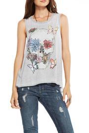  Floral Skull Tank