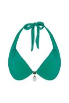 Green Halter Bikini Top