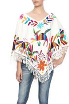  Mexican Embroidered Poncho