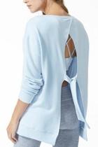  Tie Open-back Pullover