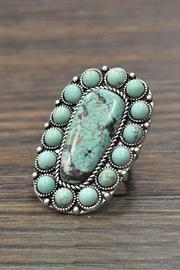  Natural Turquoise Stone-ring